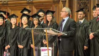 Cérémonie de remise des diplômes aux lauréats Algériens du MBA IP 2018 à la Sorbonne